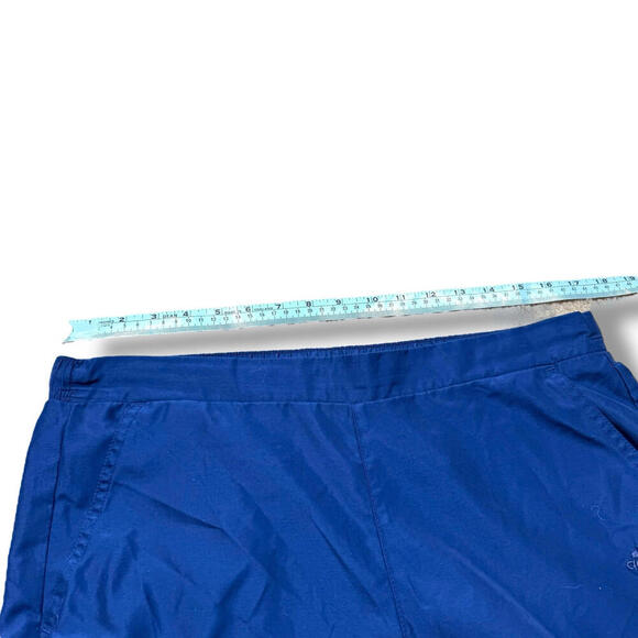 VTG Adidas Nylon Track Pants Men M Baggy Relaxed Navy logo Y2K lightweight retro - Picture 9 of 9